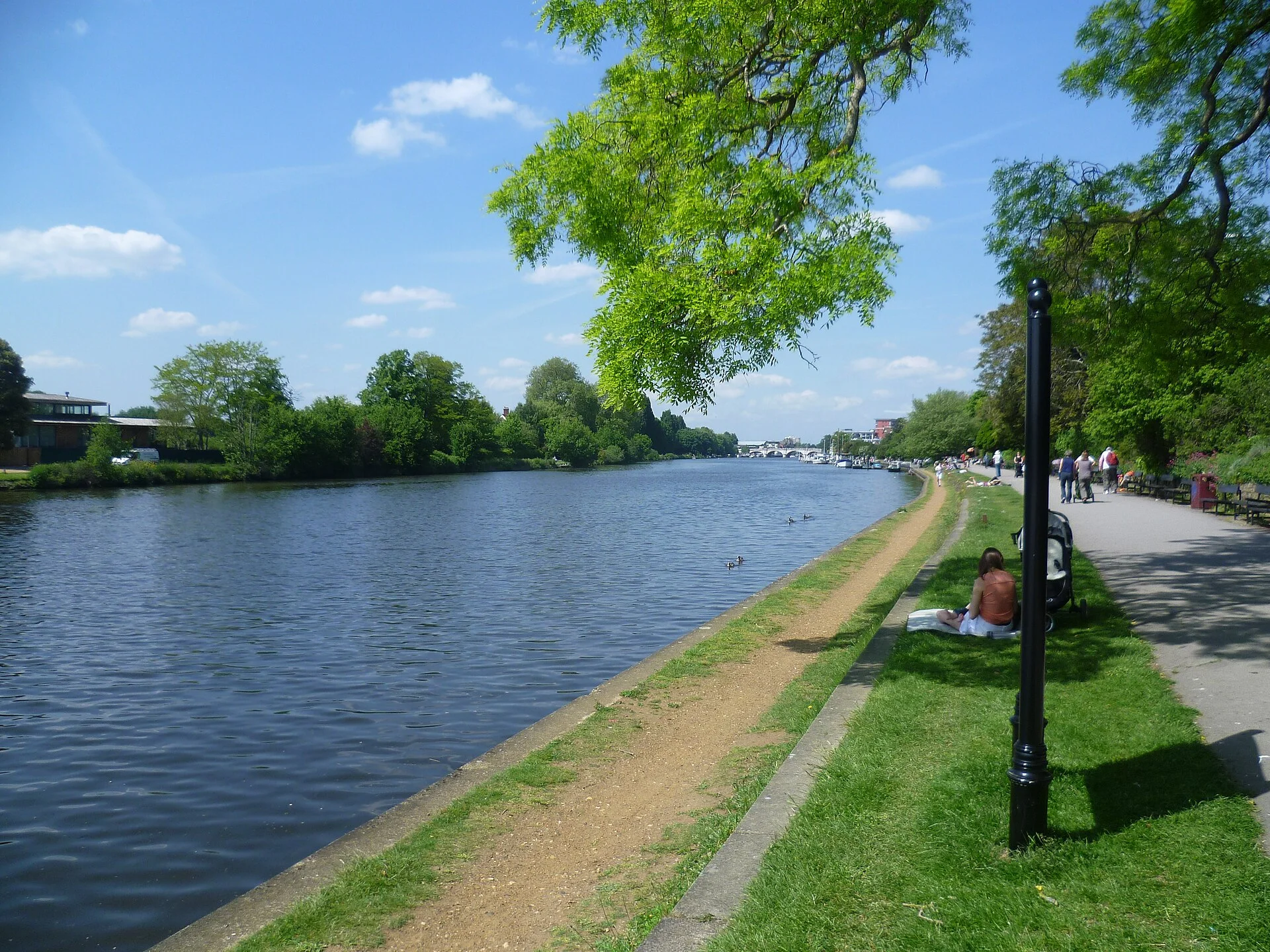 The Thames at Queen’s Promenade, Surbiton